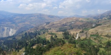 J40 sur la route de Cajabamba à Ingapirca